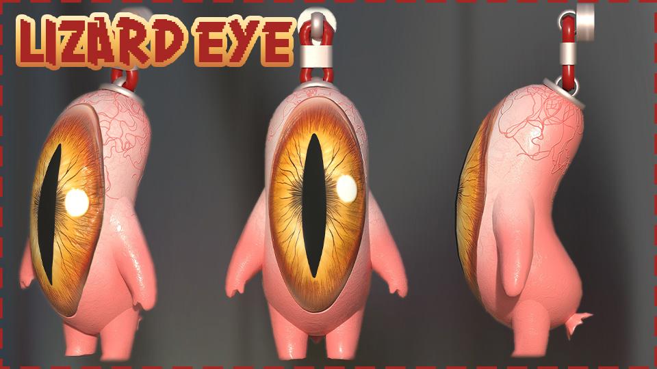Lizard Eye Charm